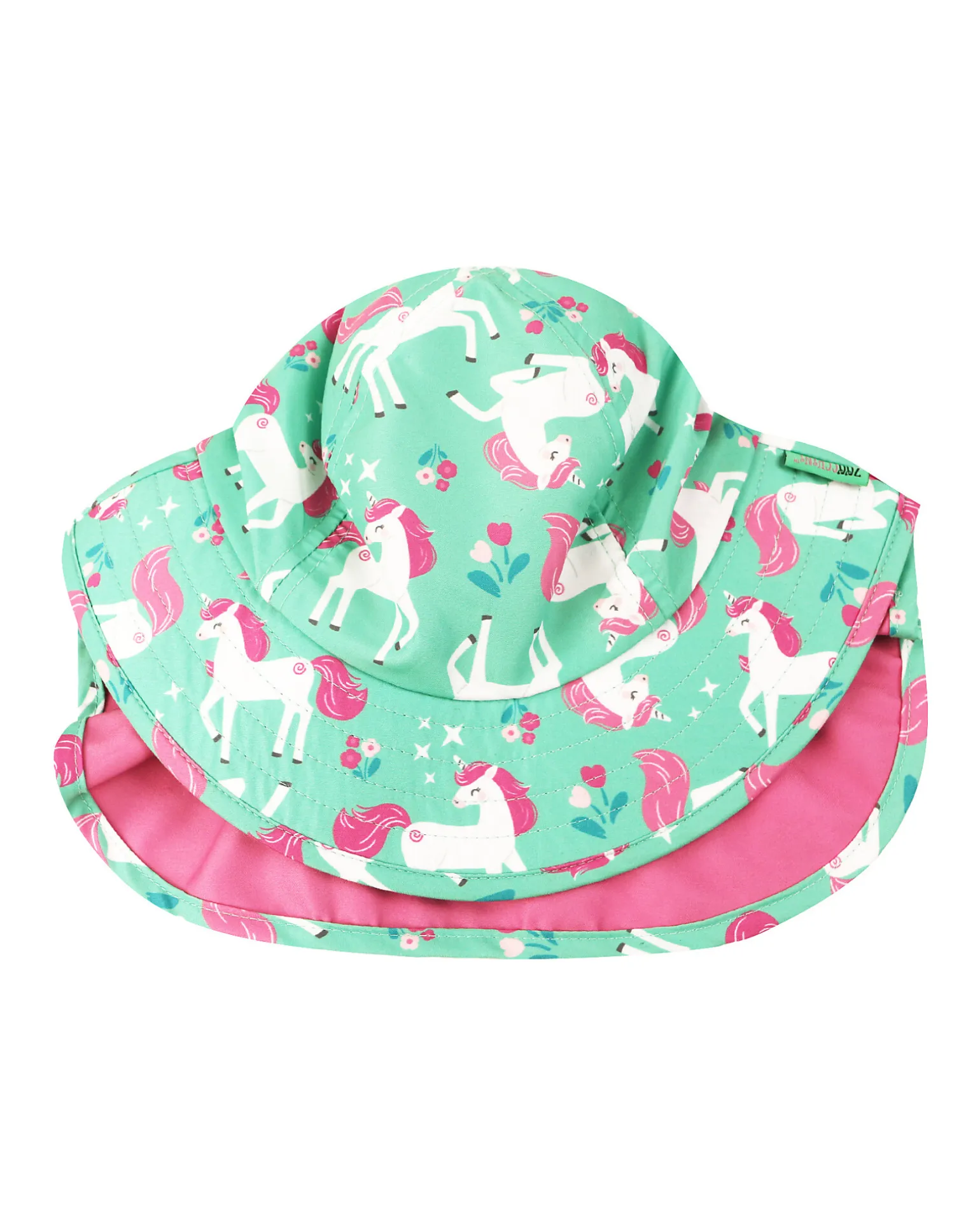 Cappellino Estivo con Falda Lunga Protettiva - UPF 50+ - Unity l'Unicorno