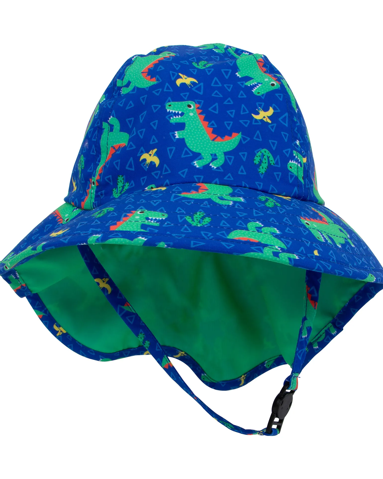 Cappellino Estivo con Falda Lunga Protettiva - UPF 50+ - Devin il Dinosauro
