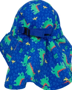 Cappellino Estivo con Falda Lunga Protettiva - UPF 50+ - Devin il Dinosauro