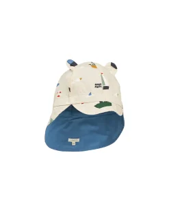 Cappellino Reversibile Estivo Gorm - Sailing - Sabbia - 100% Cotone Bio