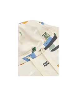 Cappellino Reversibile Estivo Gorm - Sailing - Sabbia - 100% Cotone Bio