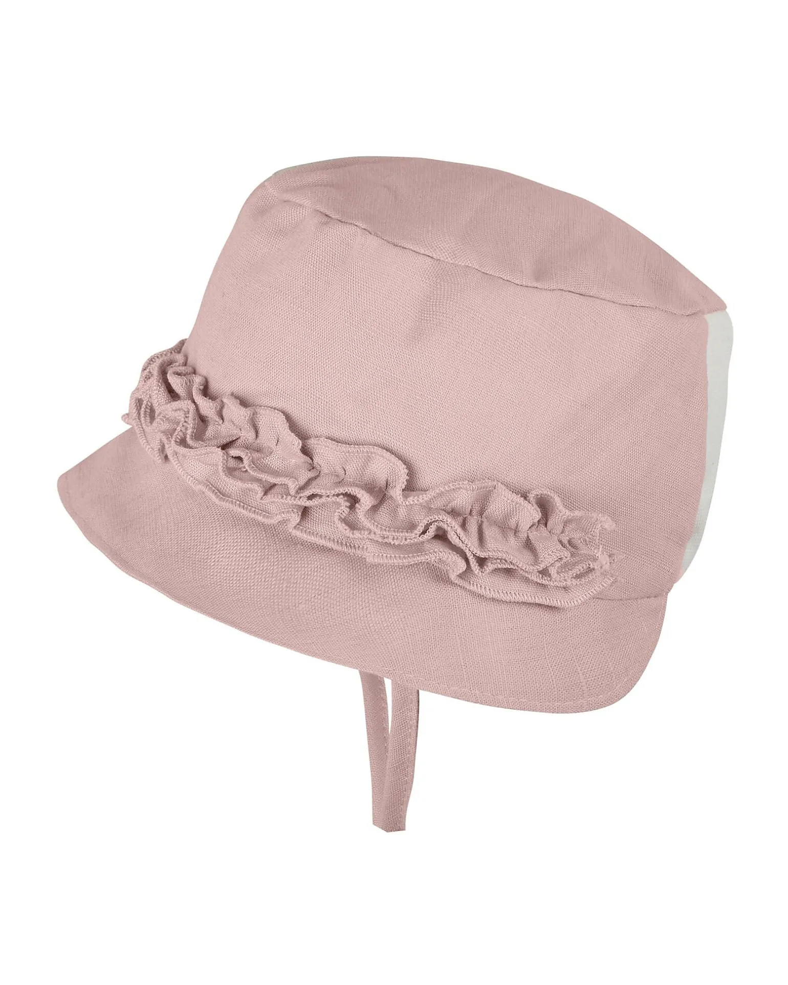 Cappello con Coulisse - Rosa Nude - Lino e Cotone