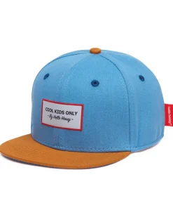Cappello con Visiera Mini Jean - Marrone e Blu - 100% Cotone Bio