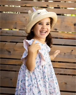 Cappello di Paglia Anti-UV SPF 50+ - Unicorno