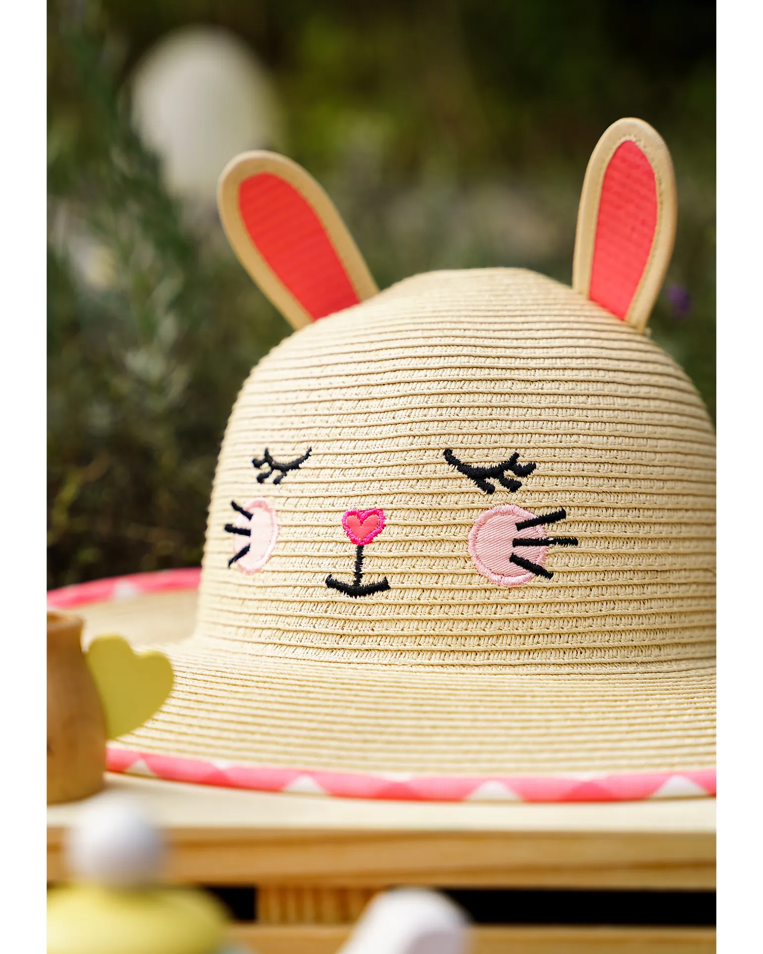 Cappello di Paglia Anti-UV SPF 50+ - Coniglietto