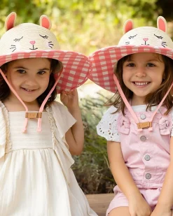 Cappello di Paglia Anti-UV SPF 50+ - Coniglietto
