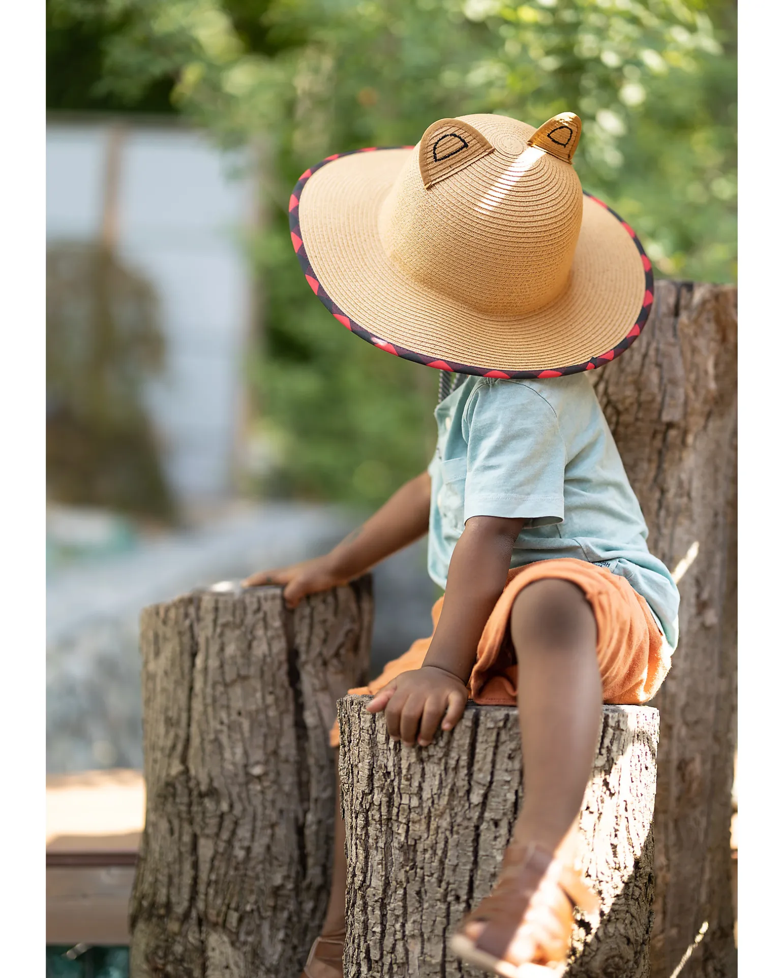 Cappello di Paglia Anti-UV SPF 50+ - Orso