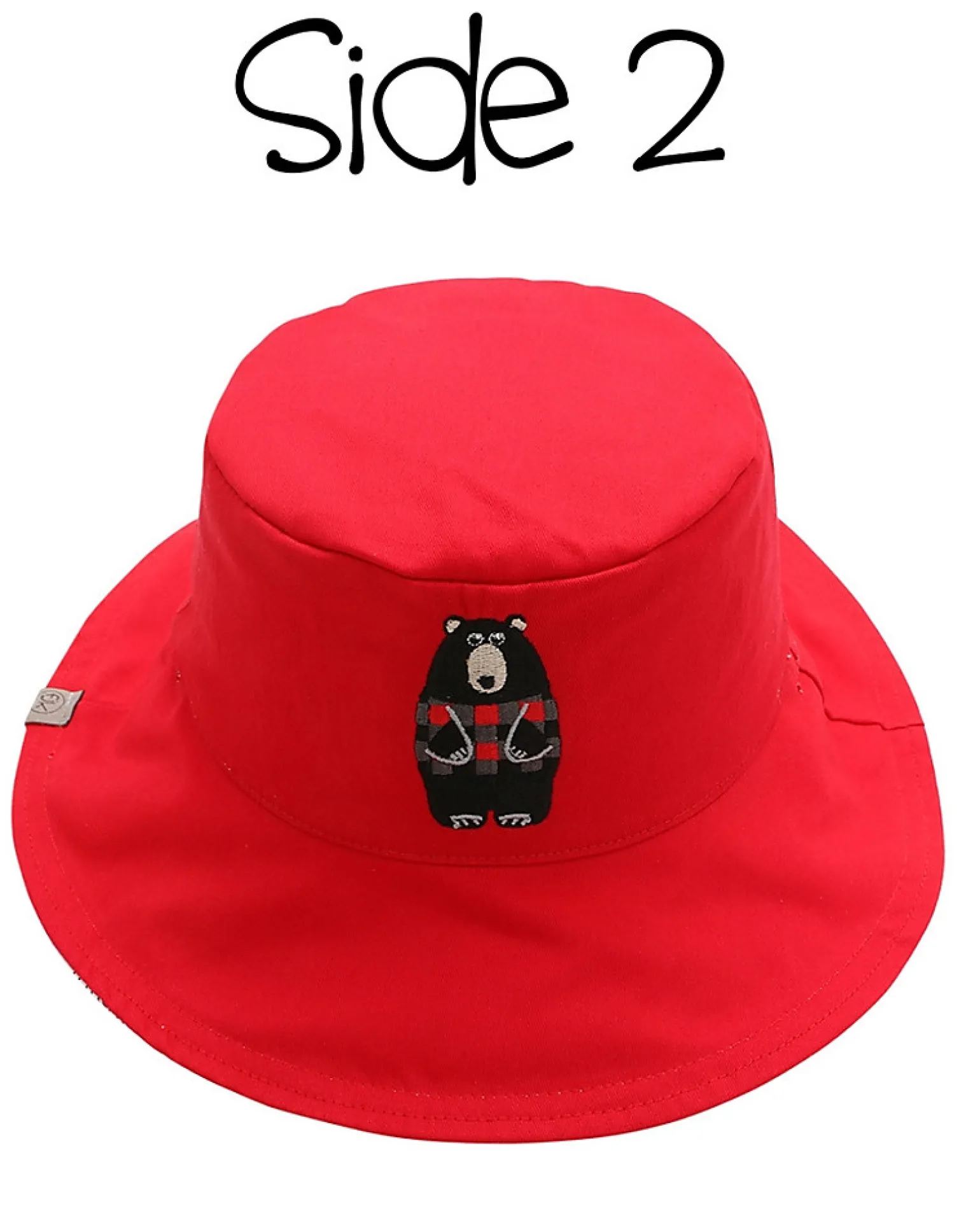 Cappello Estivo Reversibile da Colorare con Pennarelli - 100% Cotone - Orso