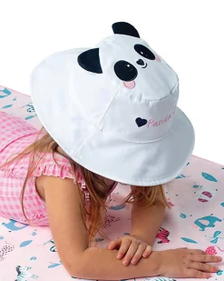 Cappello Estivo Reversibile Anti-UV SPF 50+ - Panda+Koala - 100% Cotone - Nuovo Design