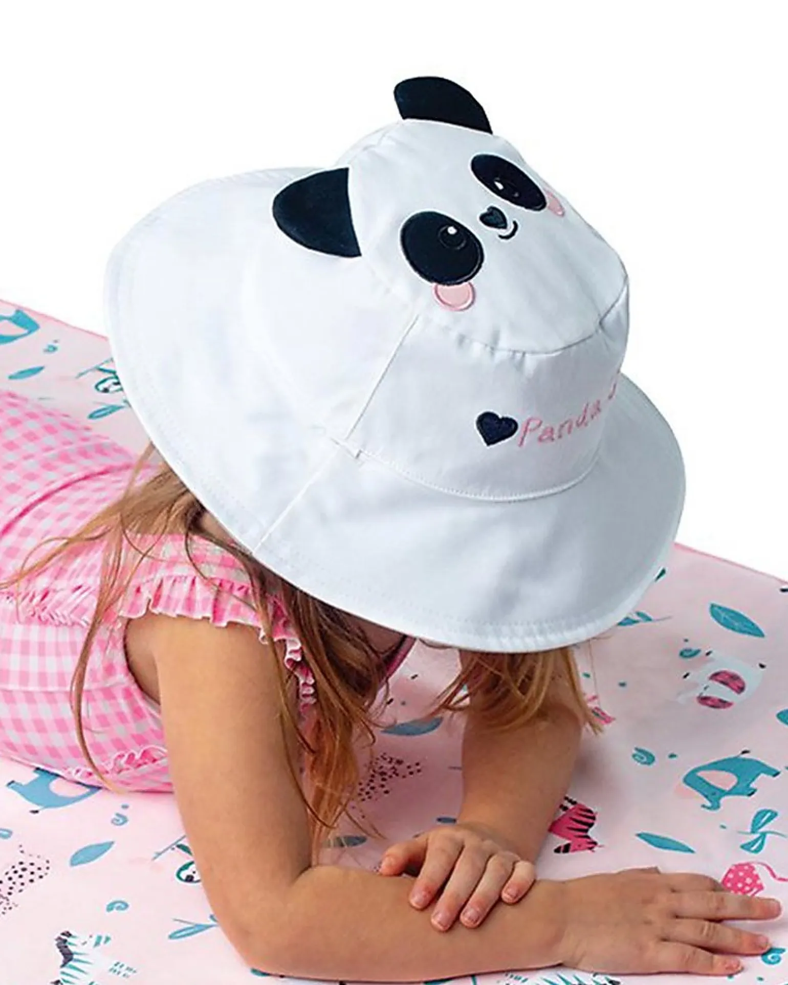Cappello Estivo Reversibile Anti-UV SPF 50+ - Panda+Koala - 100% Cotone - Nuovo Design