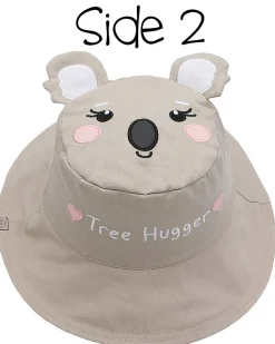 Cappello Estivo Reversibile Anti-UV SPF 50+ - Panda+Koala - 100% Cotone - Nuovo Design