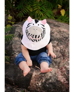 Cappello Estivo Reversibile Anti-UV SPF 50+, Giraffa+Zebra - 100% cotone