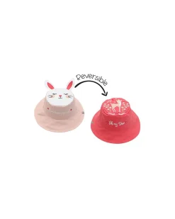 Cappello Estivo Reversibile Anti-UV SPF 50+ - Bunny+Deer - 100% Cotone