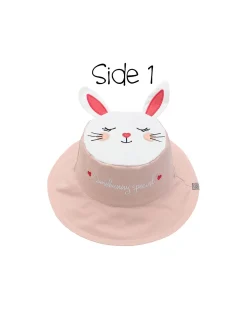 Cappello Estivo Reversibile Anti-UV SPF 50+ - Bunny+Deer - 100% Cotone