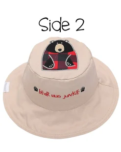 Cappello Estivo Reversibile Anti-UV SPF 50+ Alce+Orso - 100% cotone
