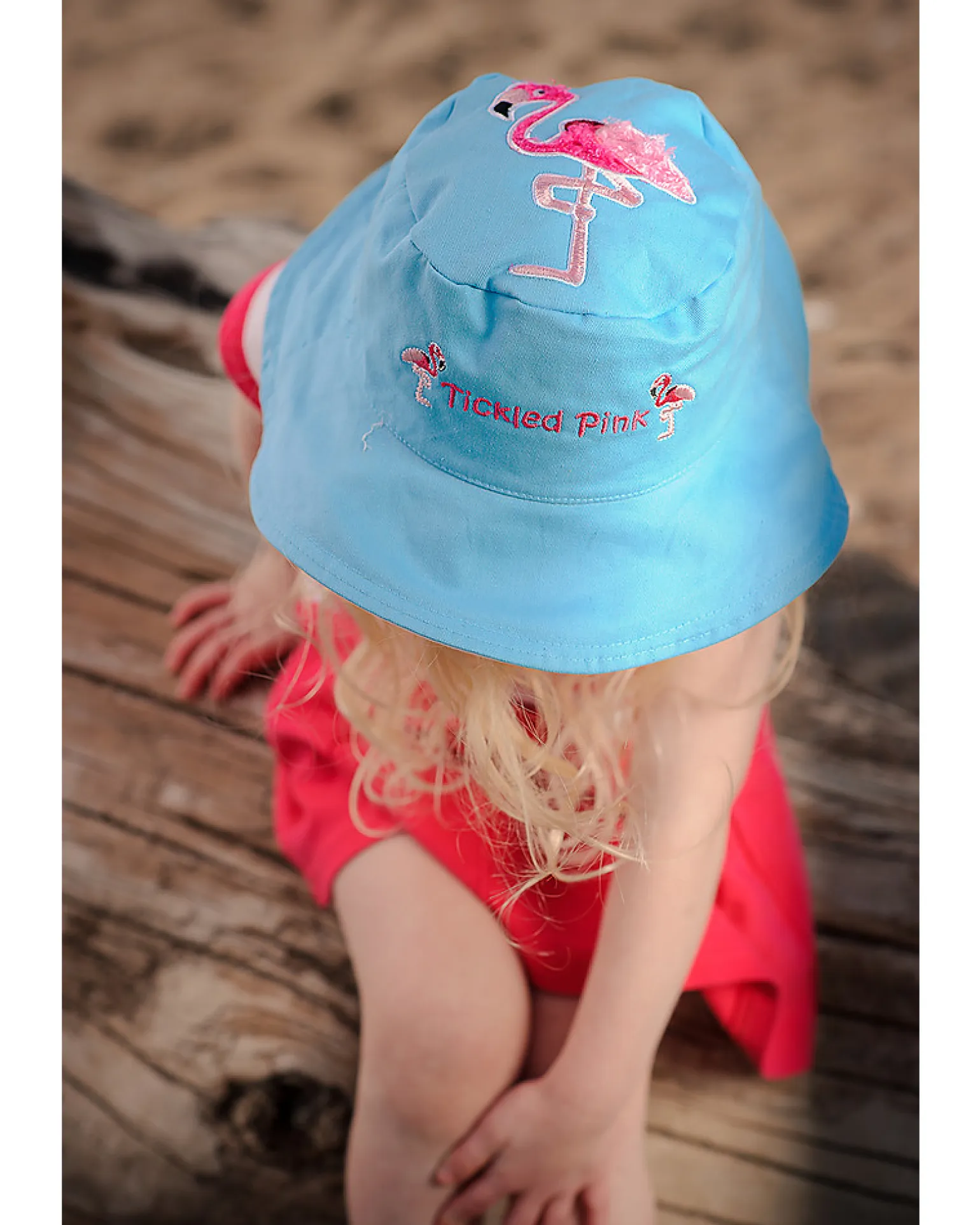 Cappello Estivo Reversibile Anti-UV SPF 50+, Delfino+Fenicottero - 100% cotone