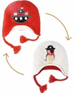 Cappello Invernale Bimbo Reversibile Pile SPF 50 - Pirata/Pappagallo