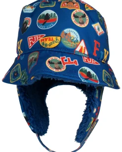 Cappello Invernale Bucket - Patches - Morbido Tessuto Sherpa