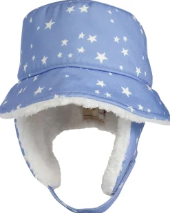 Cappello Invernale Bucket - Stars - Morbido Tessuto Sherpa