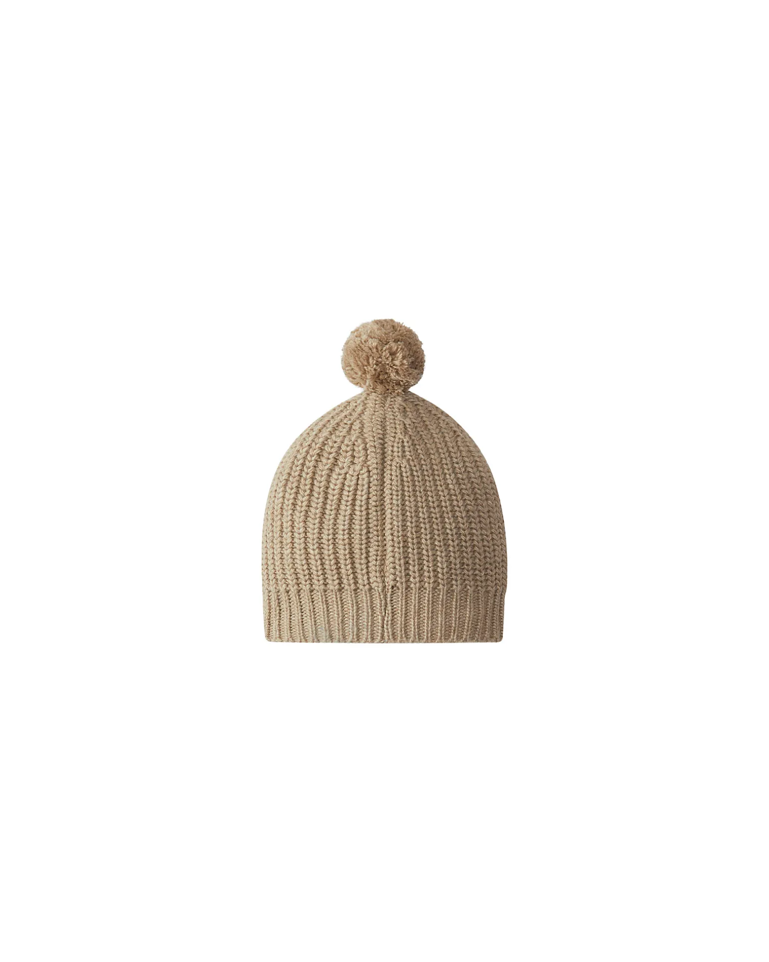 Cappello Invernale in Maglia con pom-pom - Nude