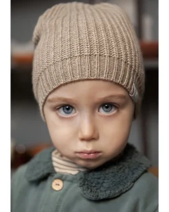 Cappello Invernale in Maglia con pom-pom - Nude