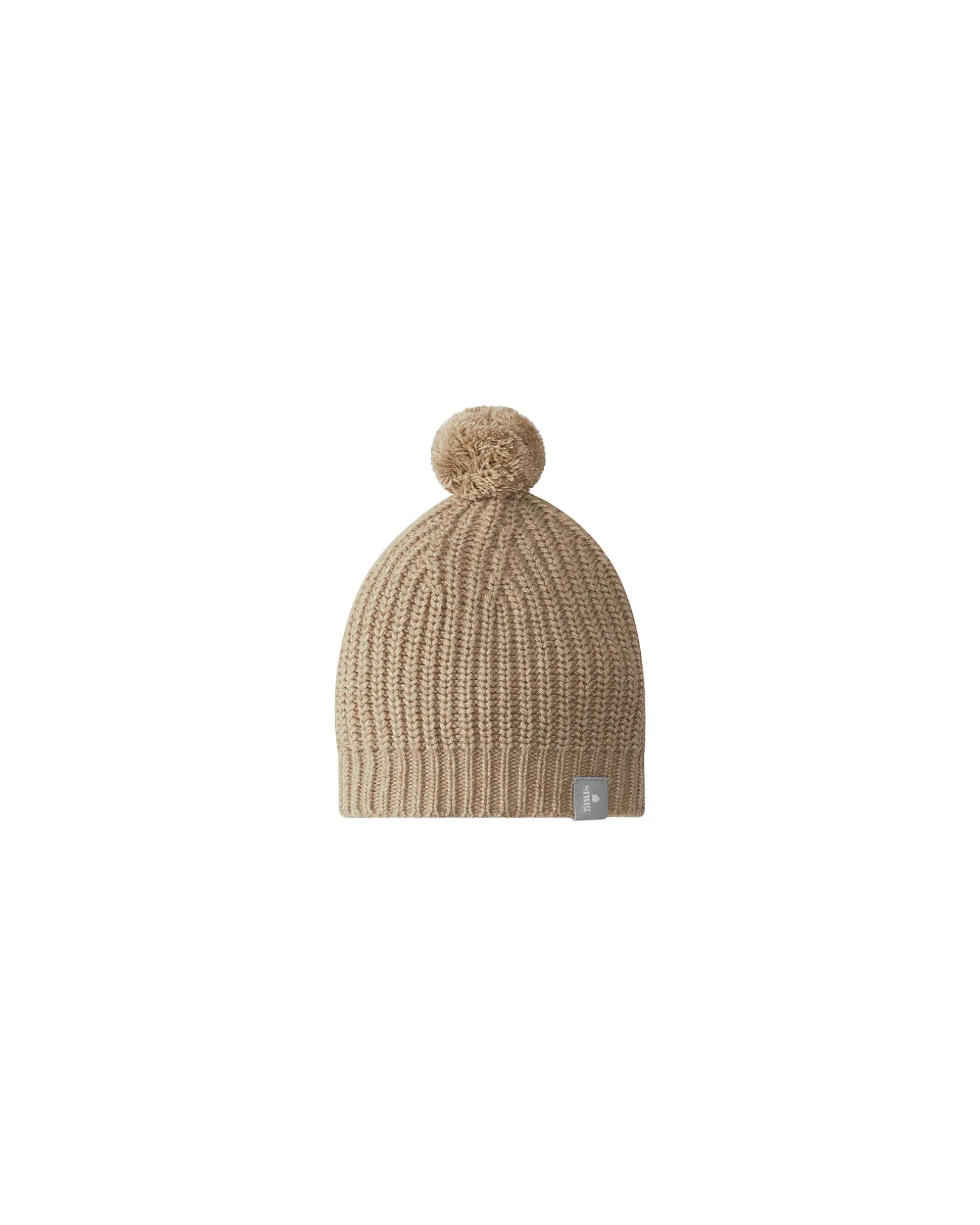 Cappello Invernale in Maglia con pom-pom - Nude