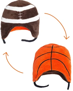 Cappello Invernale Reversibile in Pile - Calcio+Baseball - Anti-UV SPF 50+