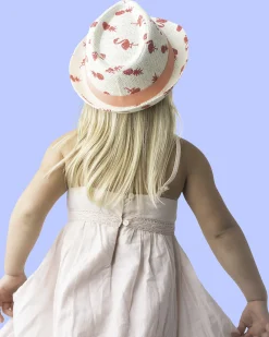 Cappello Modello Fedora - Fenicotteri/Ananas