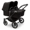 Carrozzina/Passeggino Donkey 5 Mono Completo - Nero - Si Converte in Gemellare in Soli 3 Click!