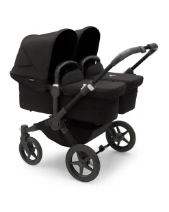 Carrozzina/Passeggino Donkey 5 Mono Completo - Nero - Si Converte in Gemellare in Soli 3 Click!
