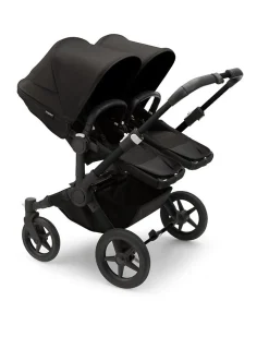 Carrozzina/Passeggino Donkey 5 Mono Completo - Nero - Si Converte in Gemellare in Soli 3 Click!