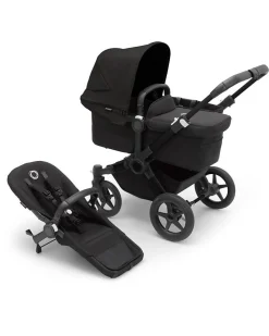 Carrozzina/Passeggino Donkey 5 Mono Completo - Nero - Si Converte in Gemellare in Soli 3 Click!