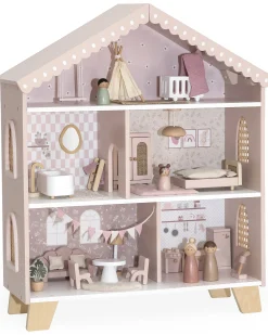 Casa delle Bambole - Rosa - In Legno