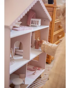 Casa delle Bambole - Rosa - In Legno