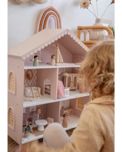 Casa delle Bambole - Rosa - In Legno