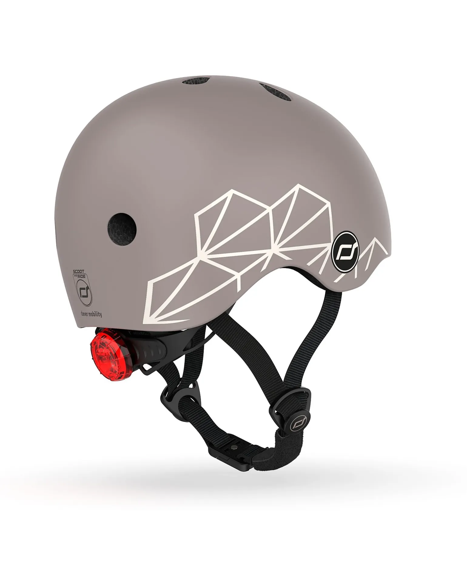 Casco Baby XXS-S - Linee Marroni - 45-51 cm