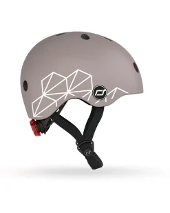 Casco Baby XXS-S - Linee Marroni - 45-51 cm