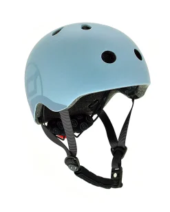 Casco Bambino S-M - Blu Acciaio - 51-55 cm