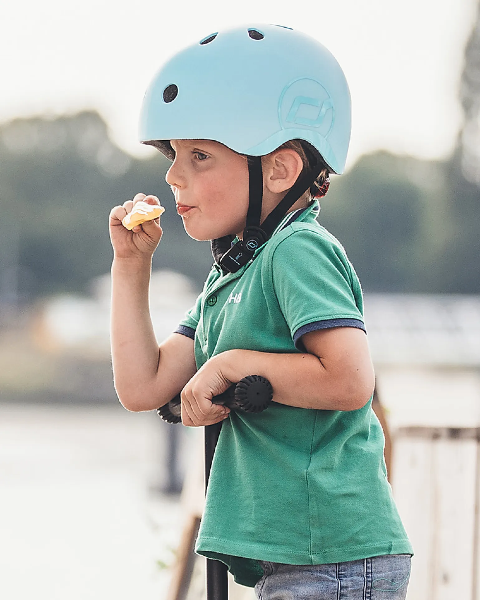 Casco Bambino S-M - Blu Mirtillo - 51-55 cm