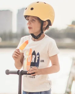 Casco Bambino S-M - Giallo Limone - 51-55 cm
