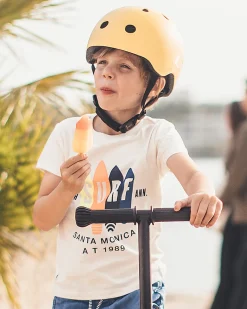 Casco Bambino S-M - Giallo Limone - 51-55 cm