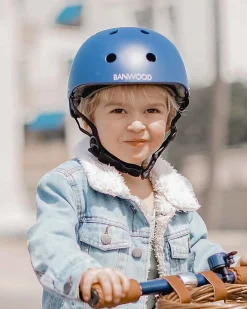 Casco Classico per Biciclette, Blu Navy - Per Bambini da 3 a 7 Anni!