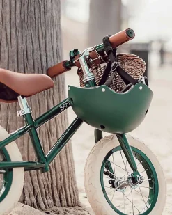 Casco Classico per Biciclette, Verde Scuro - Per Bambini da 3 a 7 Anni!