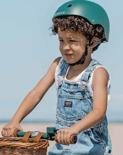 Casco Classico per Biciclette, Verde Scuro - Per Bambini da 3 a 7 Anni!