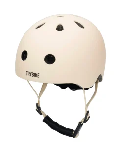 Casco per Bici 45-51 cm - Crema Opaco - Chiusura Magnetica