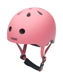 Casco per Bici 45-51 cm - Rosa Opaco - Chiusura Magnetica