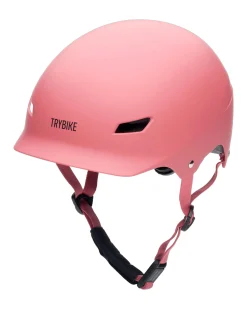 Casco per Bici 51-56 cm - Rosa Opaco - Chiusura Magnetica