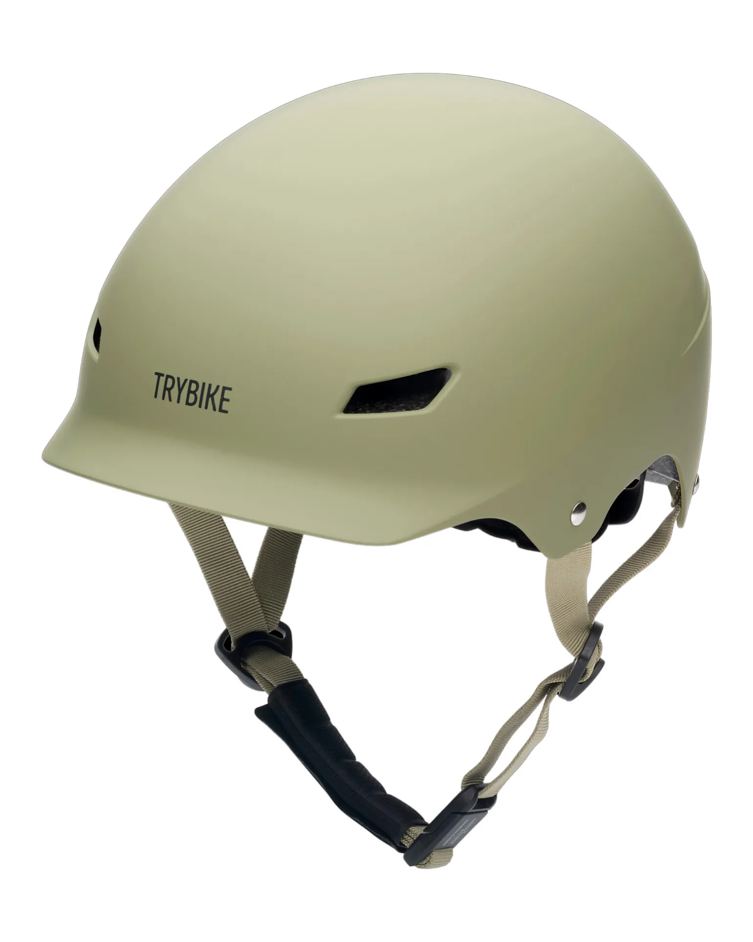 Casco per Bici 51-56 cm - Verde Opaco - Chiusura Magnetica