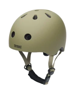 Casco per Bici 45-51 cm - Verde Opaco - Chiusura Magnetica