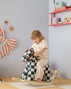 Cavallo a Dondolo - Miro - Scacchi - Petrolio e Bianco - 18m+